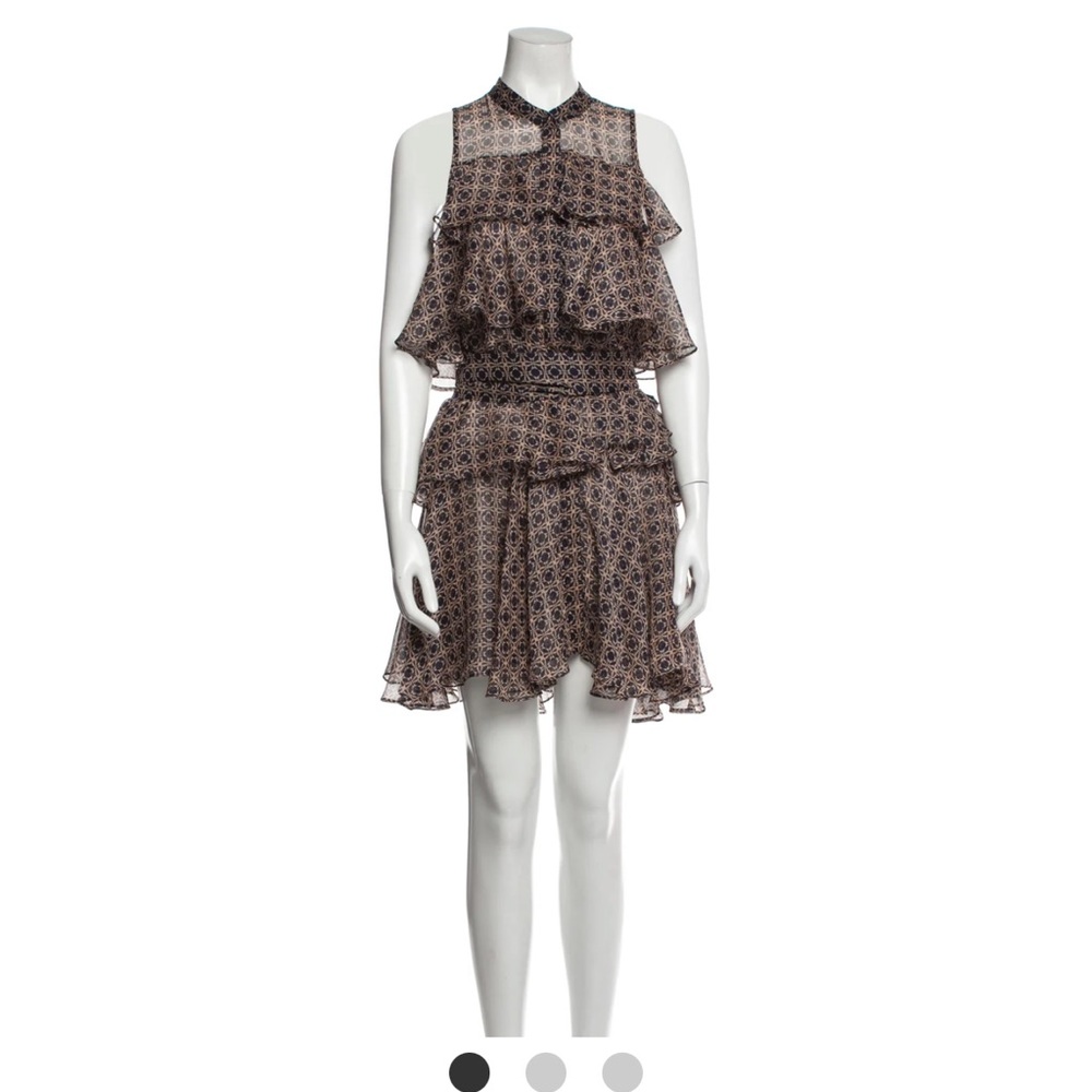 MISA Los Angeles Geo Pattern Dress